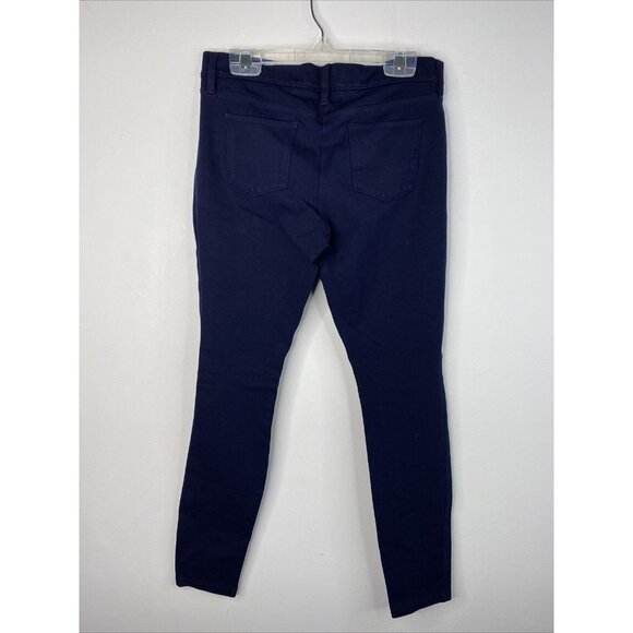 J.Crew The Gigi Pant Women 2 Navy Stretch Skinny Ponte Classic Minimalist Preppy - Picture 4 of 10